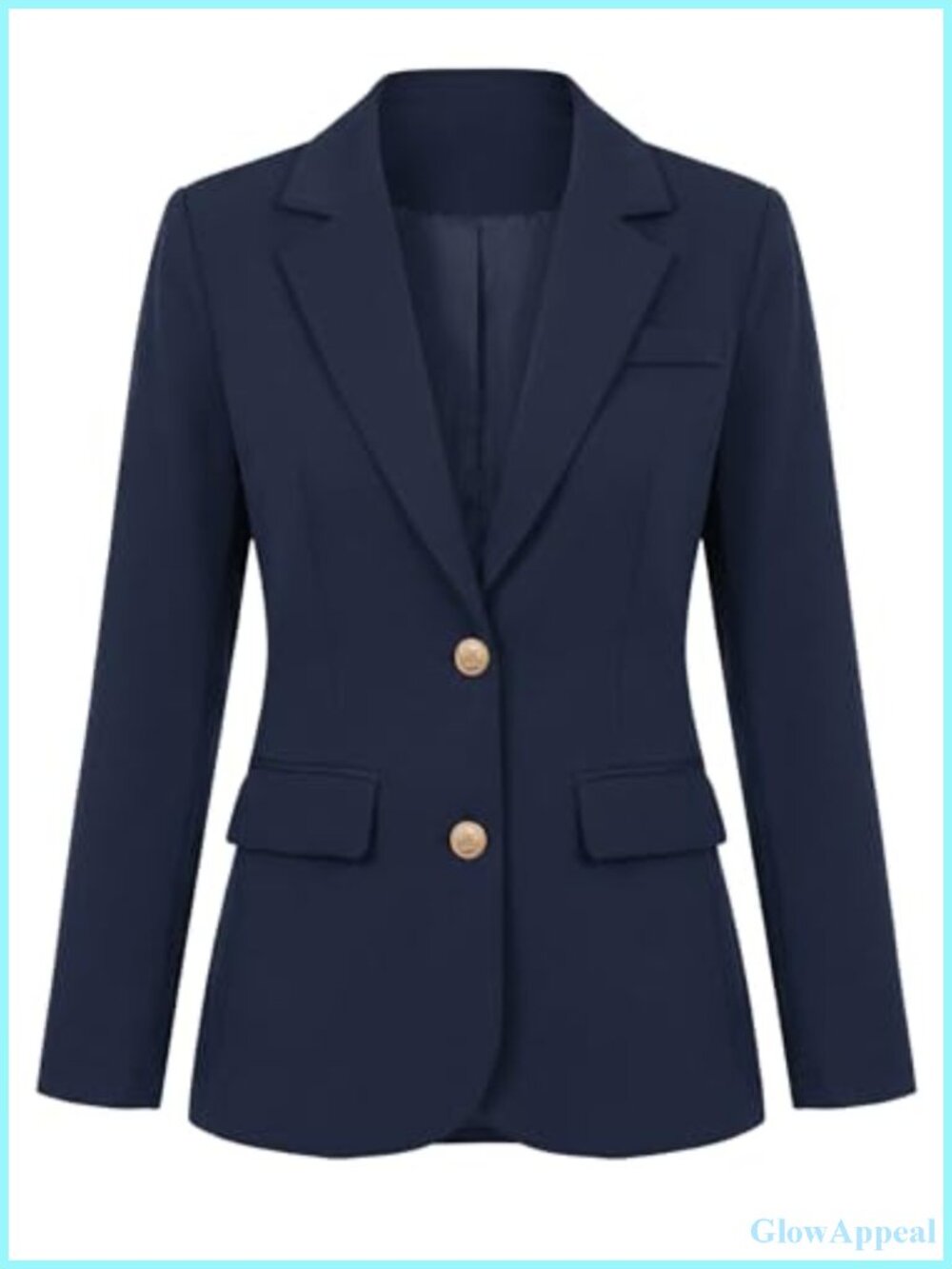 Allegra K Women Single Breasted Notch Lapel Long Sleeve Business Blazer